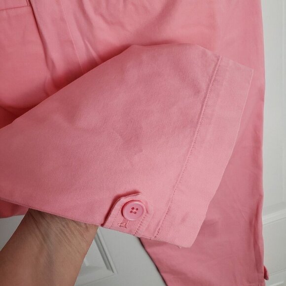 Talbots Perfect Skimmer Pants 4P Petite Pink Capri Midrise Cropped Stretch - Picture 10 of 13